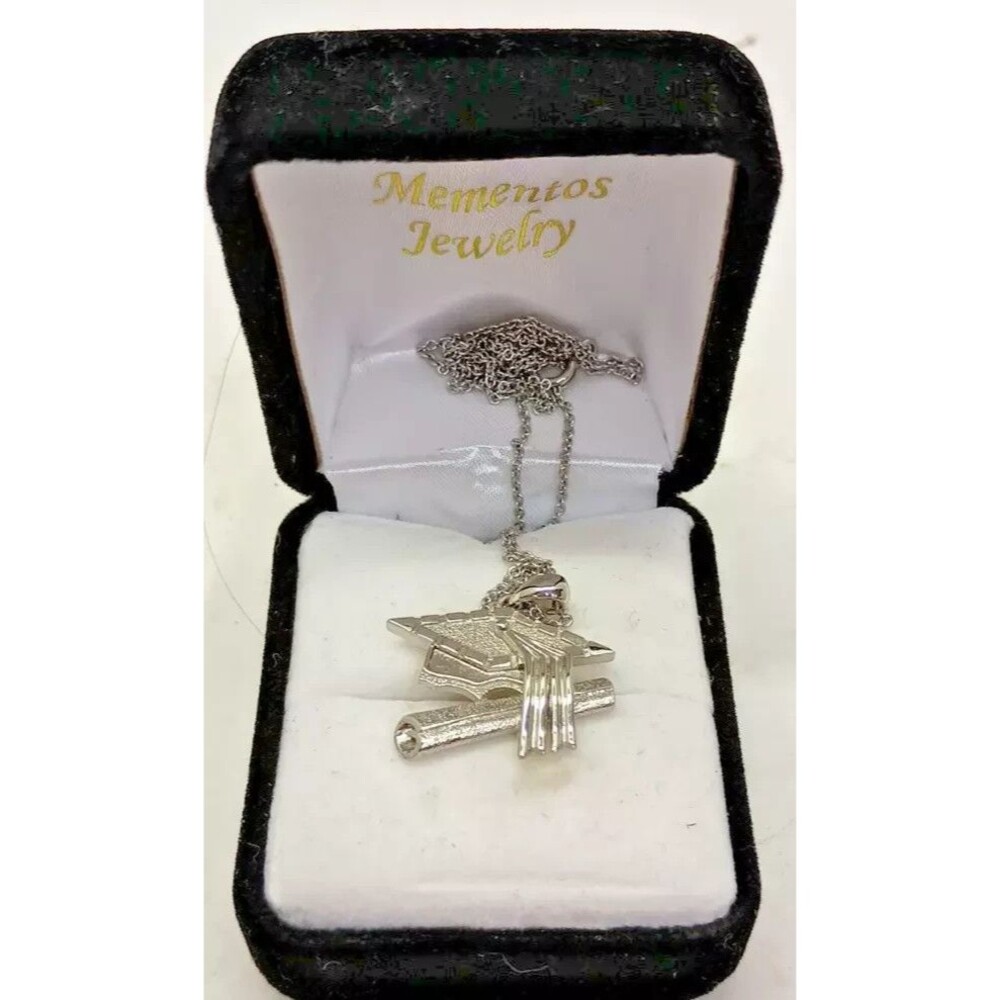 RL Sterling Silver Natural Graduation Pendant Necklace 925 in Box